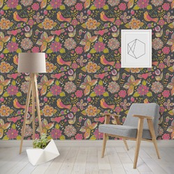 Birds & Butterflies Wallpaper & Surface Covering (Peel & Stick - Repositionable)