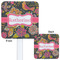 Birds & Butterflies White Plastic Stir Stick - Double Sided - Approval