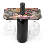 Birds & Butterflies Wine Bottle & Glass Holder (Personalized)