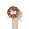 Birds & Butterflies Wooden 6" Stir Stick - Round - Single Sided - Front & Back