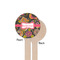 Birds & Butterflies Wooden 7.5" Stir Stick - Round - Single Sided - Front & Back