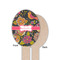 Birds & Butterflies Wooden Food Pick - Oval - Single Sided - Front & Back