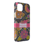 Birds & Butterflies iPhone Case - Plastic - iPhone 14 Plus (Personalized)