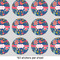 Owl & Hedgehog 1" Multipurpose Round Labels - Sheet