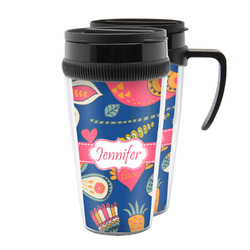 Owl & Hedgehog Acrylic Travel Mug (Personalized)