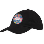 Owl & Hedgehog Baseball Cap - Black (Personalized)