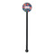 Owl & Hedgehog Black Plastic 5.5" Stir Stick - Round - Single Stick