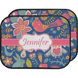 Owl & Hedgehog Car Floor Mats (Back Seat) (Personalized)