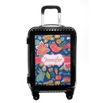 Owl & Hedgehog Carry On Hard Shell Suitcase (Personalized)