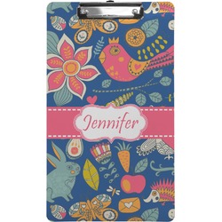 Owl & Hedgehog Clipboard (Legal Size) (Personalized)