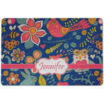 Owl & Hedgehog Dog Food Mat w/ Name or Text