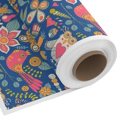 Owl & Hedgehog Fabric by the Yard - Spun Polyester Poplin