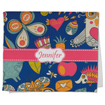 Owl & Hedgehog Kitchen Towel - Poly Cotton w/ Name or Text