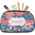 Owl & Hedgehog Makeup / Cosmetic Bag - Medium (Personalized)