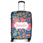 Owl & Hedgehog Suitcase - 24" Medium - Checked (Personalized)