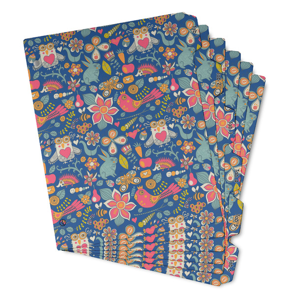 Custom Owl & Hedgehog Binder Tab Divider - Set of 6 (Personalized)