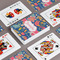 Owl & Hedgehog Playing Cards - Front & Back View