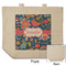 Owl & Hedgehog Reusable Cotton Grocery Bag - Front & Back View