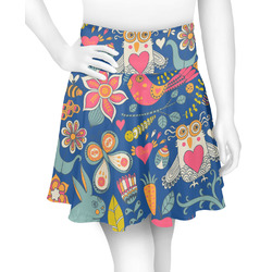 Owl & Hedgehog Skater Skirt - Medium