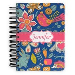 Owl & Hedgehog Spiral Notebook - 5x7 w/ Name or Text