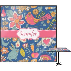 Owl & Hedgehog Square Table Top - 30" (Personalized)