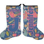 Owl & Hedgehog Holiday Stocking - Double-Sided - Neoprene (Personalized)