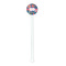 Owl & Hedgehog White Plastic 5.5" Stir Stick - Round - Single Stick