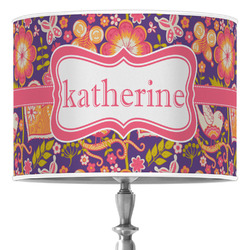 Birds & Hearts Drum Lamp Shade (Personalized)