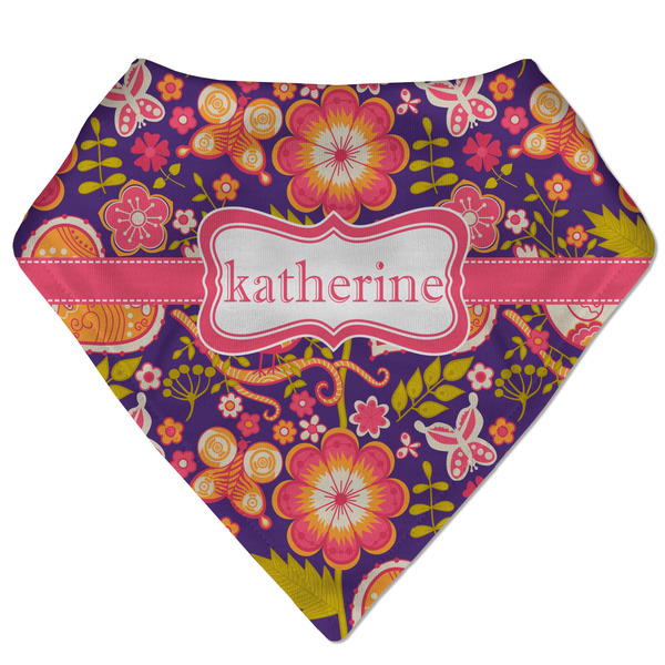 Custom Birds & Hearts Bandana Bib (Personalized)