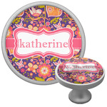 Birds & Hearts Cabinet Knob (Silver) (Personalized)