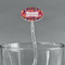 Birds & Hearts Clear Plastic 7" Stir Stick - Oval - Main