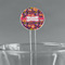 Birds & Hearts Clear Plastic 7" Stir Stick - Round - Main