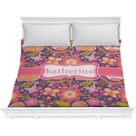 Birds & Hearts Comforter - King (Personalized)