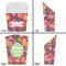 Birds & Hearts French Fry Favor Box - Front & Back View