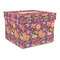 Birds & Hearts Gift Boxes with Lid - Canvas Wrapped - Large - Front/Main