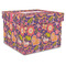 Birds & Hearts Gift Boxes with Lid - Canvas Wrapped - XX-Large - Front/Main