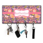 Birds & Hearts Key Hanger w/ 4 Hooks w/ Name or Text