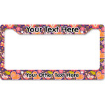 Birds & Hearts License Plate Frame - Style B (Personalized)