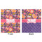 Birds & Hearts Minky Blanket - 50"x60" - Double Sided - Front & Back