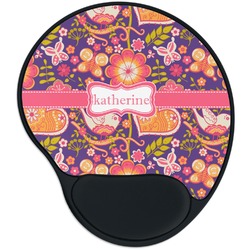 Birds & Hearts Mouse Pad with Wrist Support