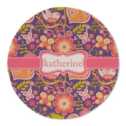 Birds & Hearts Round Linen Placemat - Single Sided (Personalized)