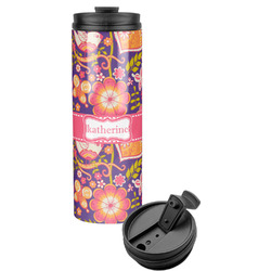 Birds & Hearts Stainless Steel Skinny Tumbler (Personalized)