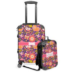 Birds & Hearts Kids 2-Piece Luggage Set - Suitcase & Backpack (Personalized)
