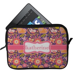 Birds & Hearts Tablet Case / Sleeve (Personalized)