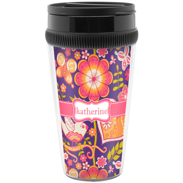 Custom Birds & Hearts Acrylic Travel Mug without Handle (Personalized)