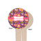 Birds & Hearts Wooden 4" Food Pick - Round - Single Sided - Front & Back