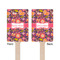 Birds & Hearts Wooden 6.25" Stir Stick - Rectangular - Double Sided - Front & Back