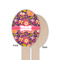 Birds & Hearts Wooden Food Pick - Oval - Single Sided - Front & Back