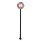 Dessert & Coffee Black Plastic 5.5" Stir Stick - Round - Single Stick