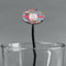 Dessert & Coffee Black Plastic 7" Stir Stick - Oval - Main